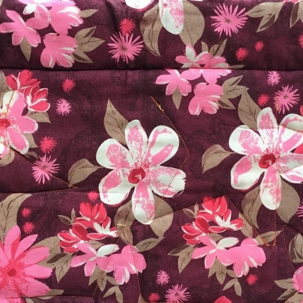 NWT. Hand Crafted Quilted Fall Colors Quilt